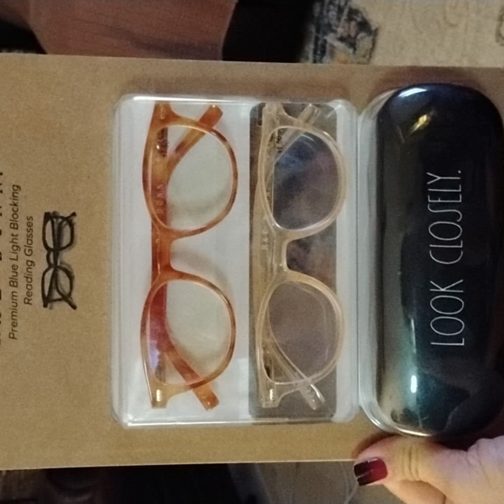 Rae dunn premium blue light blocking reading glasses +1.50 strength